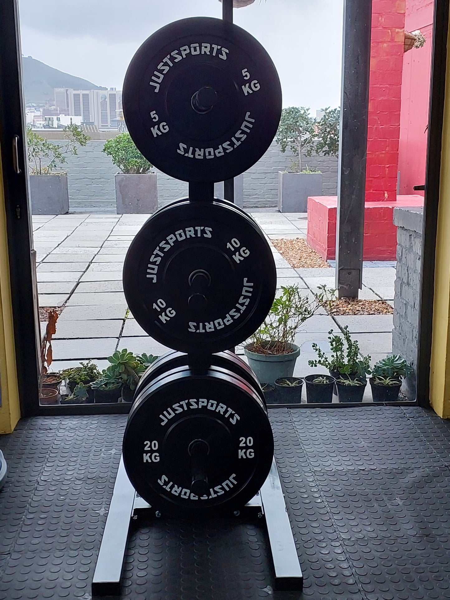 Bumper plate storage tree
