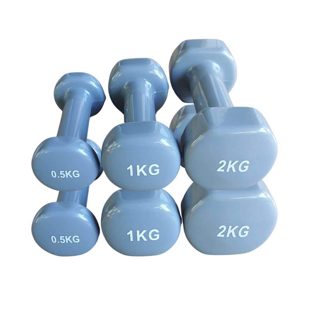Vinyl Dumbbell 6 pack (3 Pairs)