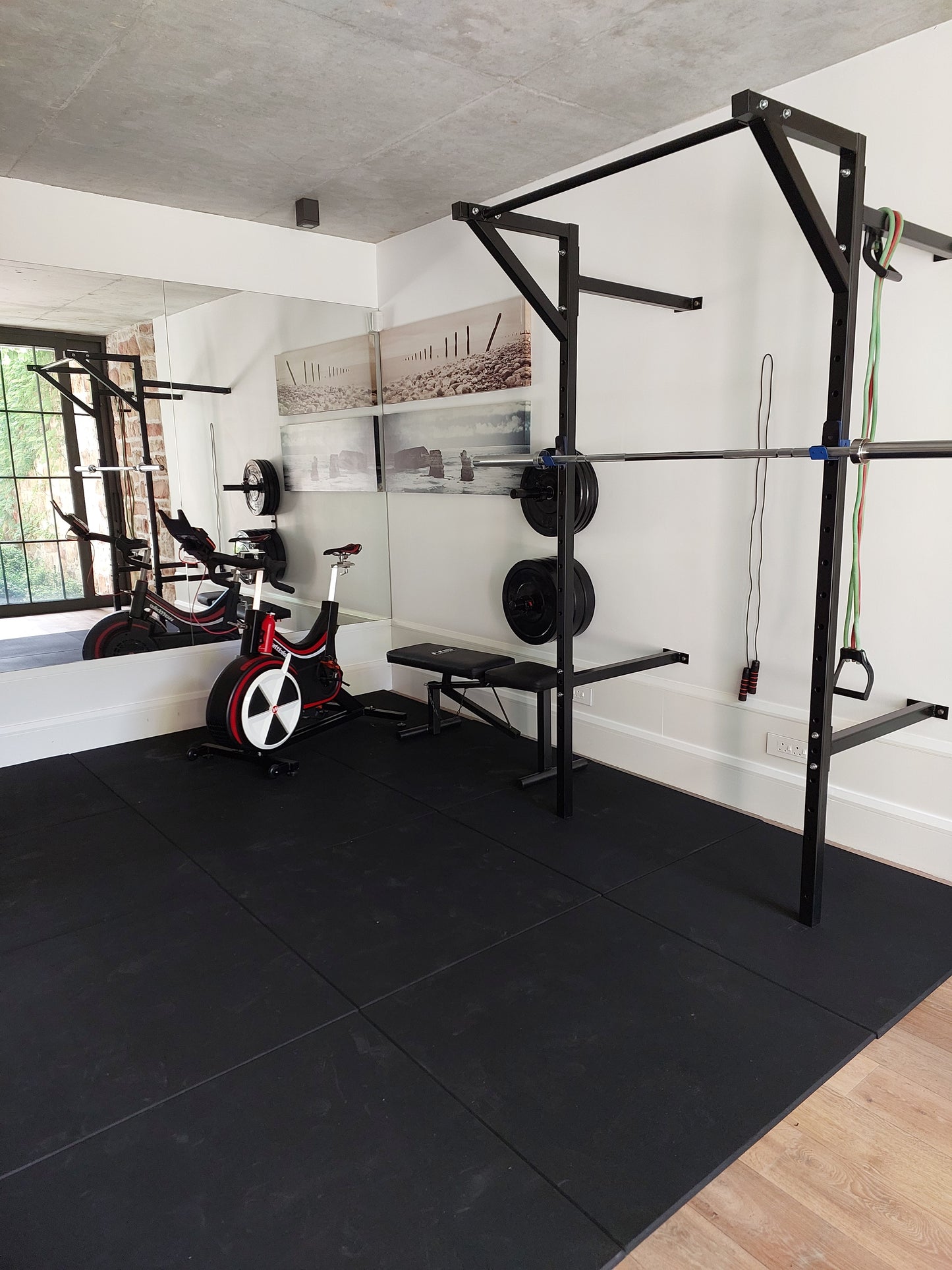 Rubber flooring 100x100 cm Black