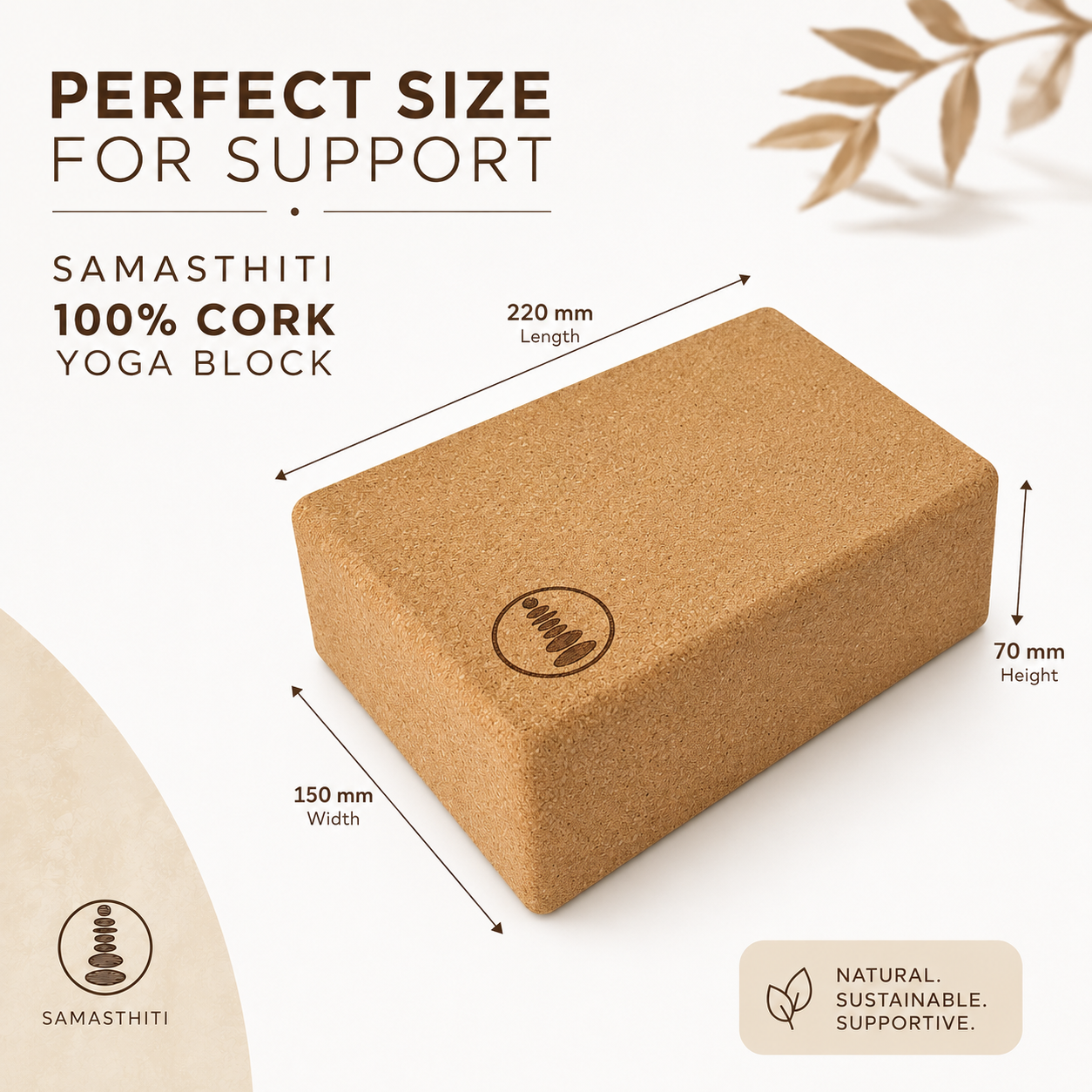Cork Yoga block individuals