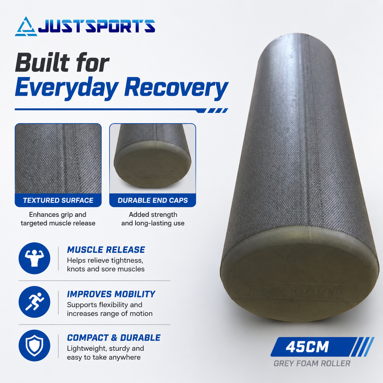 45cm Foam Roller – Justsports 45cm Foam Roller – Justsports