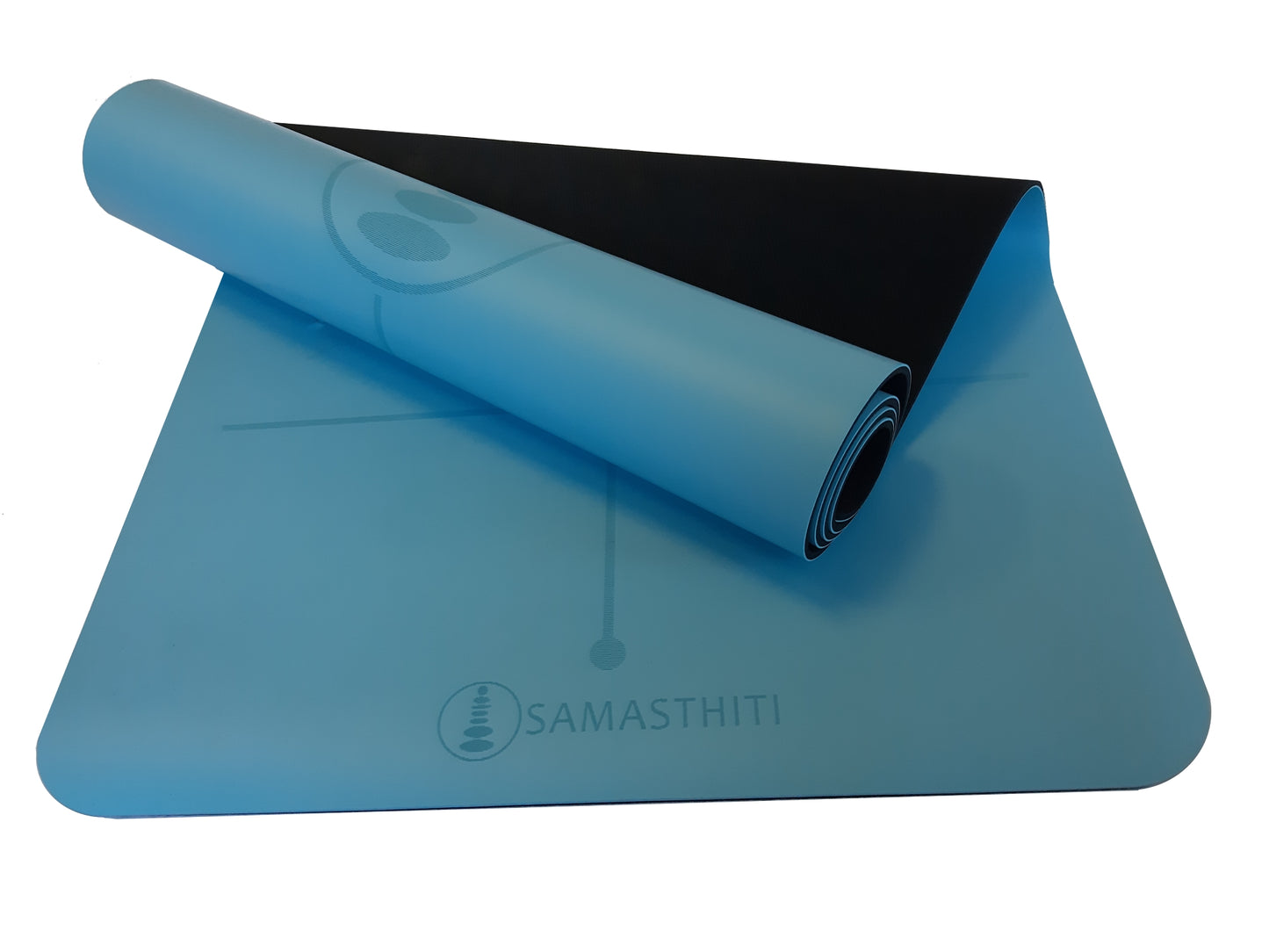 Samasthiti Premium Rubber yoga mat and Mandala bag bundle