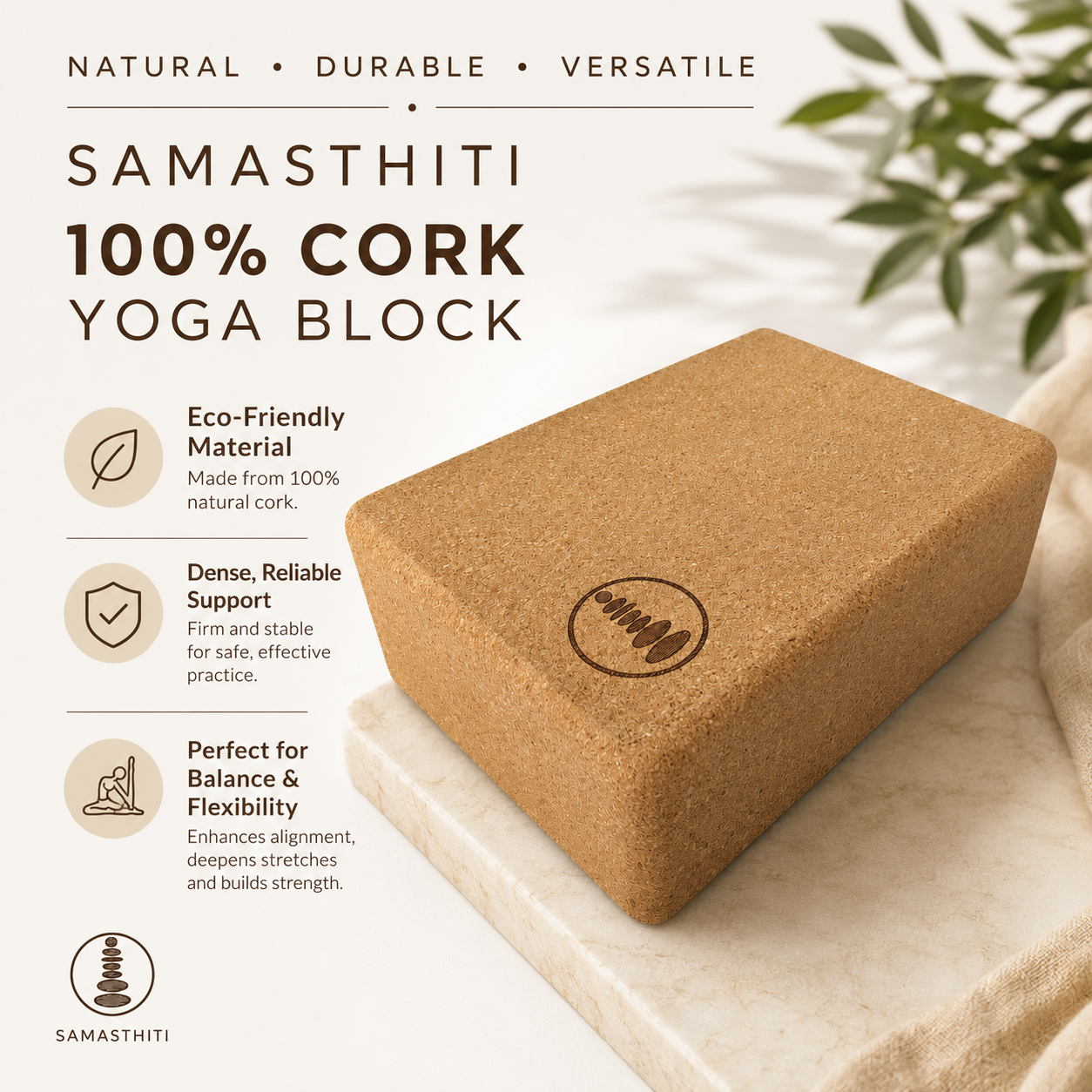 Cork Yoga block individuals